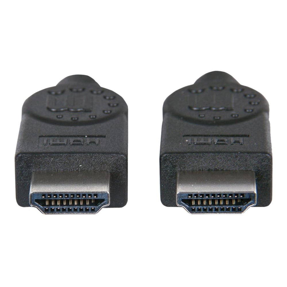 Manhattan HDMI Male to Male High Speed Shielded Cable, 16.5ft, Black - Supports HDMI Ethernet Channel, Audio Return Channel, 3D Video, 4K Display and Deep Color