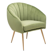 Load image into Gallery viewer, Zuo Modern Max Accent Chair, Green/Gold