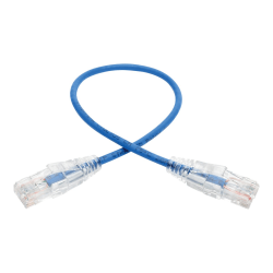 Tripp Lite 1ft Cat6 Gigabit Snagless Molded Slim UTP Patch Cable RJ45 M/M Blue 1ft - 1 ft Category 6e Network Cable for Network Device, Switch, Router, Server, Modem, Printer, Computer - First End: 1 x RJ-45 Male Network - Second End: 1 x RJ-45 Male
