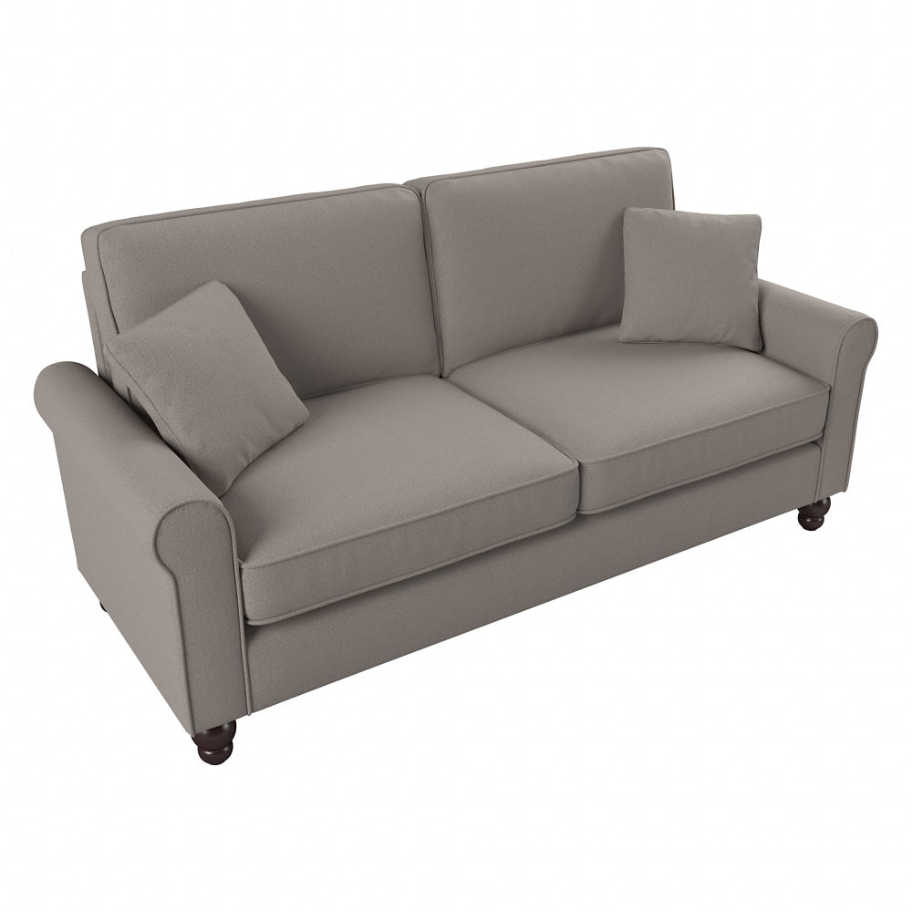 Bush Furniture Hudson 73inW Sofa, Beige Herringbone, Standard Delivery