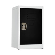 Load image into Gallery viewer, Alpine AdirOffice 1-Tier Steel Lockers, 24inH x 15inW x 15inD, Black, Pack Of 2 Lockers