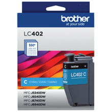 Load image into Gallery viewer, Brother LC402 Cyan Ink Cartridge, LC402C