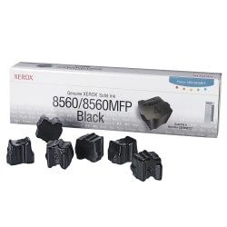 Xerox 8560 Phaser Black Solid Ink, Pack Of 6, 108R00727