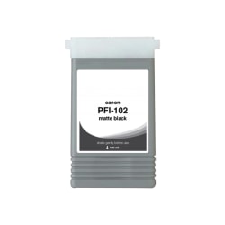 Clover Imaging Group Wide Format - 130 ml - matte black - compatible - box - remanufactured - ink cartridge (alternative for: Canon PFI-102MBK) - for Canon imagePROGRAF iPF510, iPF650, iPF655, iPF720, iPF750, iPF755, iPF760, LP17, LP24