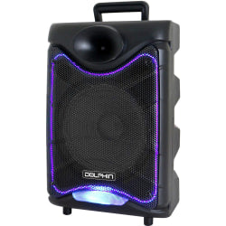 Dolphin Audio SP-850RBT Portable Bluetooth Speaker System - 1350 W RMS - Black - 50 Hz to 20 kHz - Battery Rechargeable - USB