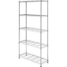 Load image into Gallery viewer, Whitmor 5-Tier Supreme Shelves - 5 Tier(s) - 72in Height x 36in Width x 14in Depth - Floor - Durable, Sturdy, Adjustable - Chrome - Steel - 1