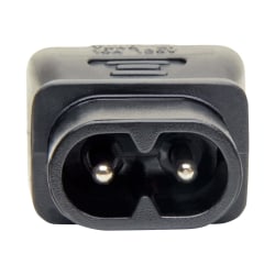 Eaton Tripp Lite Series IEC C8 to IEC C13 Power Cord Adapter - 10A, 125V, Black - Power connector adapter - IEC 60320 C8 to power IEC 60320 C13 - AC 125 V - 10 A - black - North America