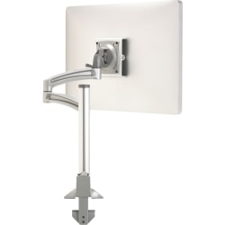 Chief KONTOUR K2C120S Desk Mount for Flat Panel Display - Silver, Gray - Height Adjustable - 10in to 30in Screen Support - 22 lb Load Capacity - 75 x 75, 100 x 100 - VESA Mount Compatible - Aluminum