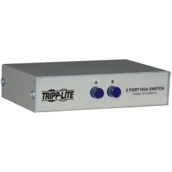 Tripp Lite 2-Port Manual VGA/SVGA Video Switch 3x HD15F Metal - 1600 x 1280 - VGA, SVGA - 2 Input Device - 1 Output device - 2 x VGA In - 1 x VGA Out