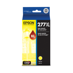 Epson 277XL Claria Yellow High-Yield Ink Cartridge, T277XL420