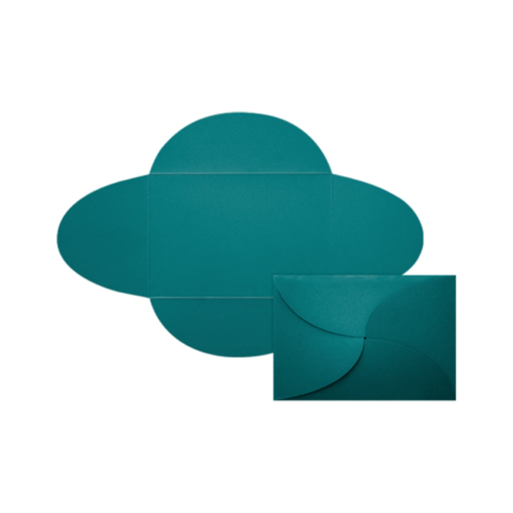 LUX Petal Invitations, A7, 5in x 7in, Teal, Pack Of 1,000