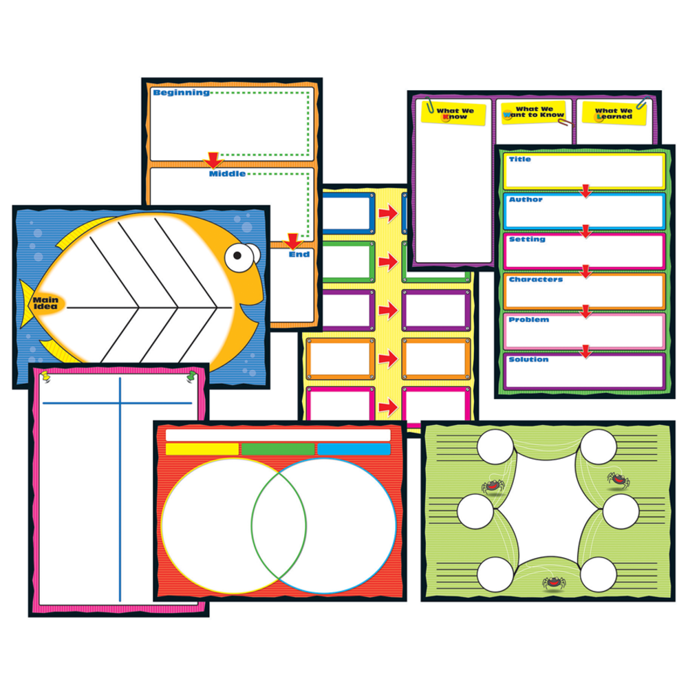Carson-Dellosa Curriculum Bulletin Board Set: Graphic Organizers