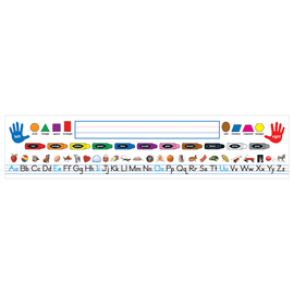 Carson-Dellosa Quick Stick Traditional Manuscript Nameplates, PreKindergarten - Kindergarten