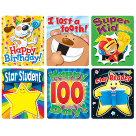 Carson-Dellosa Braggin Badge Reward Sticker Set