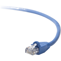Belkin RJ45 CAT-5e Patch Cable, Snagless Molded Blue 03 - 3 ft Category 5e Network Cable for Network Device, MacBook Air, MacBook Pro - First End: 1 x RJ-45 Network - Male - Second End: 1 x RJ-45 Network - Male - 100 Mbit/s - Patch Cable