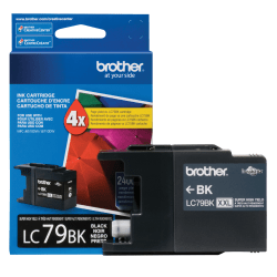 Brother LC109 Black Super-High-Yield Ink Cartridge, LC109BK, LC79BKS