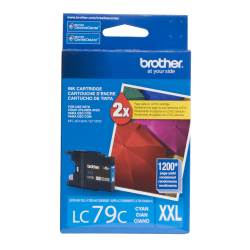Brother LC79 Cyan Super-High-Yield Ink Cartridge, LC79C