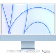 Load image into Gallery viewer, Apple iMac All-in-One Computer - Apple M1 Octa-core (8 Core) - 8 GB RAM - 1 TB SSD - 24in 4.5K 4480 x 2520 - Desktop - Blue - Apple M1 Chip - macOS Big Sur - IEEE 802.11 a/b/g/n/ac/ax - 143 W