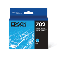 Load image into Gallery viewer, Epson 702 DuraBrite Ultra Cyan Ink Cartridge, T702220-S