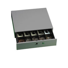 Load image into Gallery viewer, PM Alarm Alert Steel Cash Drawer - 5 Bill - 5 Coin - Steel, Plastic - 3.8in Height x 17.8in Width x 15.8in Depth