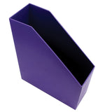 Romanoff Magazine Files, 9 1/2inH x 3 1/2inW x 11 1/2inD, Purple, Pre-K - Grade 8, Pack Of 3