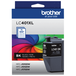 Brother LC401XL Black High-Yield Ink Cartridge, LC401XLBK
