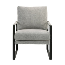 Load image into Gallery viewer, Eurostyle Bettina Leather Lounge Chair, Matte Black/Light Gray