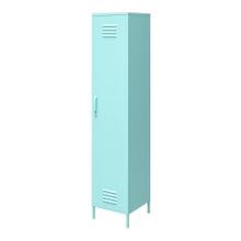 Load image into Gallery viewer, Ameriwood Home Cache Single Metal Locker Storage Cabinet, 72-7/8inH x 15inW x 15-3/4inD, Mint