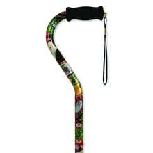 Load image into Gallery viewer, Alex Orthopedic Offset Handle Aluminum Cane, 31in-40in, Casino