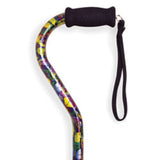 Alex Orthopedic Offset Handle Aluminum Cane, 31in-40in, Butterfly