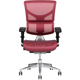 X-Chair X2 Ergonomic Mesh High-Back Task Chair, Red