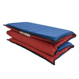 Peerless Plastics KinderMat EnduroMat, 2in x 24in x 48in, Red/Blue