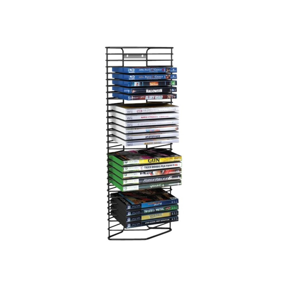 Atlantic Onyx 28 DVD Media Tower, Black
