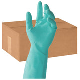 Tronex Flock-Lined Nitrile Multipurpose Gloves, Medium, Green, Pack Of 24