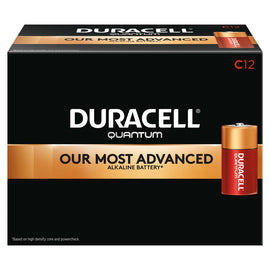 Duracell Quantum C Alkaline Batteries, Pack Of 12