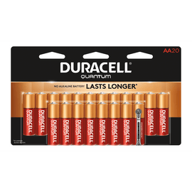 Duracell Quantum AA Alkaline Batteries, Pack Of 20