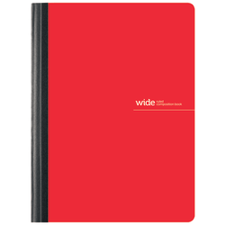 Office Depot Brand Poly Composition Book, 7-1/2in x 9-3/4in, Wide Ruled, 80 Sheets, Red