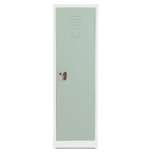 Load image into Gallery viewer, Alpine AdirOffice Kids&#39; 1-Tier Steel Lockers, 48inH x 15inW x 15inD, Misty Green, Pack Of 4 Lockers