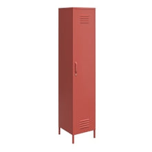 Load image into Gallery viewer, Ameriwood Home Mission District 4-Shelf Single Metal Locker Storage Cabinet, 72-13/16inH x 15inW x 15-3/4inD, Terracotta