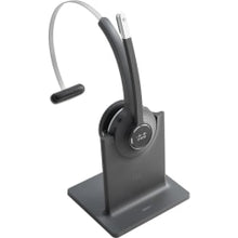 Load image into Gallery viewer, Cisco 561 Headset - Mono - Wireless - DECT 6.0 - 300 ft48 kHz - Over-the-head - Monaural - Supra-aural - Uni-directional, Electret, Condenser Microphone - Black