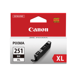 Canon CLI-251XL Black High-Yield Ink Tank, CLI-251BKXL