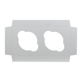 Boxit Cupcake Inserts, 8in x 4in, White, Pack Of 100