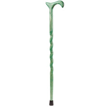 Load image into Gallery viewer, Brazos Walking Sticks Twisted Oak Walking Cane With Derby Handle, 34in, Cactus