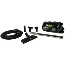 Load image into Gallery viewer, Atrix Ergo Lite Vacuum - 1200 W Motor - Bagged - Hose, Extension Wand, Furniture Nozzle, Crevice Tool, Floor Brush, Dusting Brush - Carpet, Hardwood, Laminate, Tile Floor, Marble Floor - HEPA - 531.1 gal/min - AC Supply - 120 V AC - Black