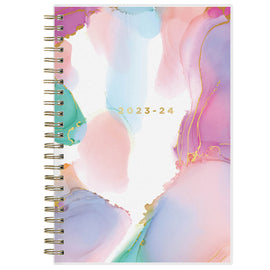 2023-2024 Blue Sky Ashley G Frosted Polypropylene Weekly/Monthly Academic Planner, 5in x 8in, Multicolor Smoke, July 2023 to June 2024, 133682-A