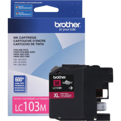 Brother LC103 Magenta High-Yield Ink Cartridge, LC103M