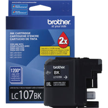 Load image into Gallery viewer, Brother Genuine Innobella LC107BK Super High Yield Black Ink Cartridge - Inkjet - High Yield - 1200 Pages - Black - 1 Each