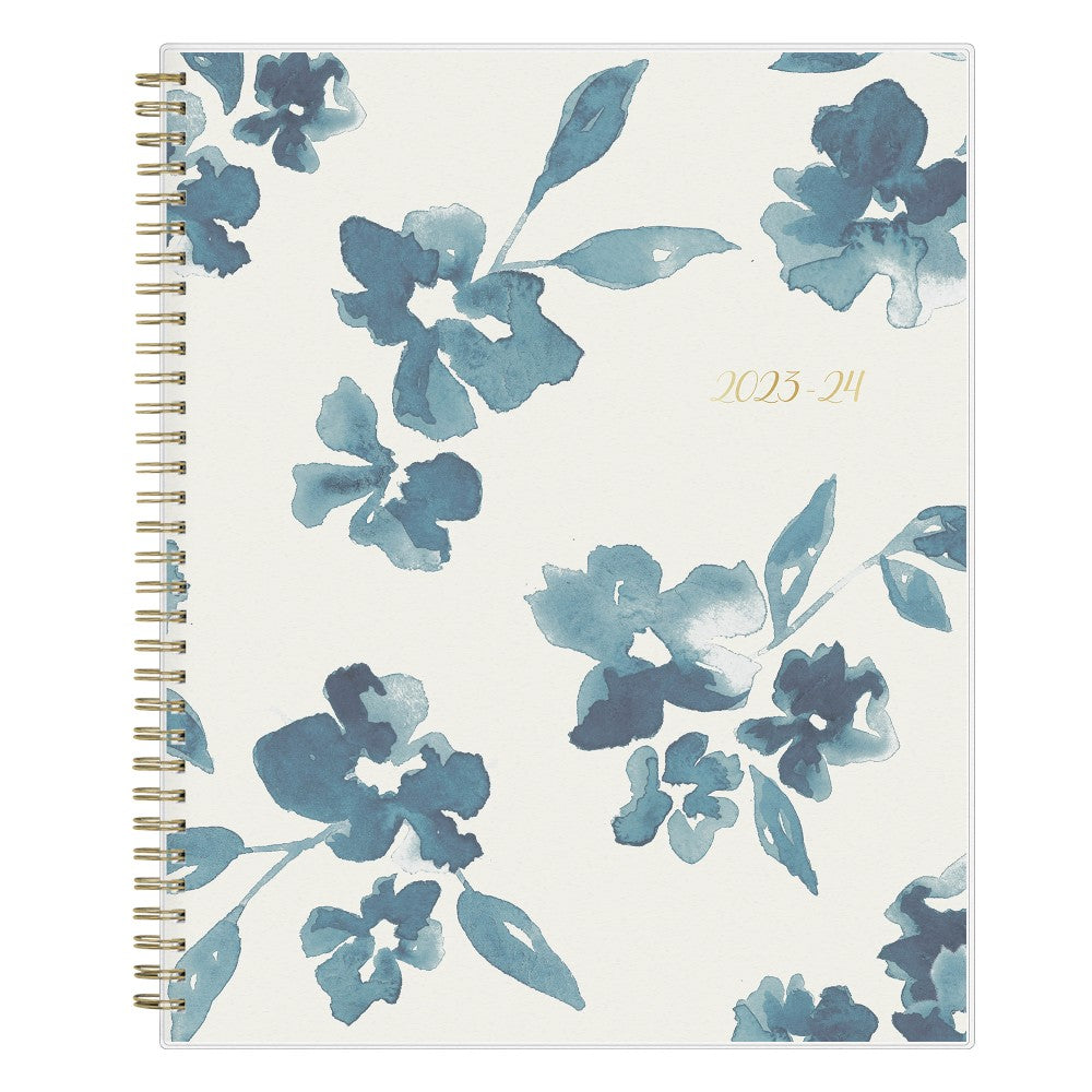 2023-2024 Blue Sky Bakah Frosted Polypropylene Weekly/Monthly Academic Planner, 8-1/2in x 11in, Blue, July 2023 to June 2024, 131951-A