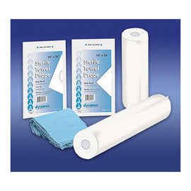 Dynarex Disposable Towel Drape, Sterile, Fenestrated, 18in x 26in, Pack Of 50