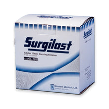 Load image into Gallery viewer, Derma Sciences Surgilast Tubular Elastic Bandage Retainer, Hand/Arm/Leg/Foot, Size 3, Medium, 10 1/8in x 25 Yd.